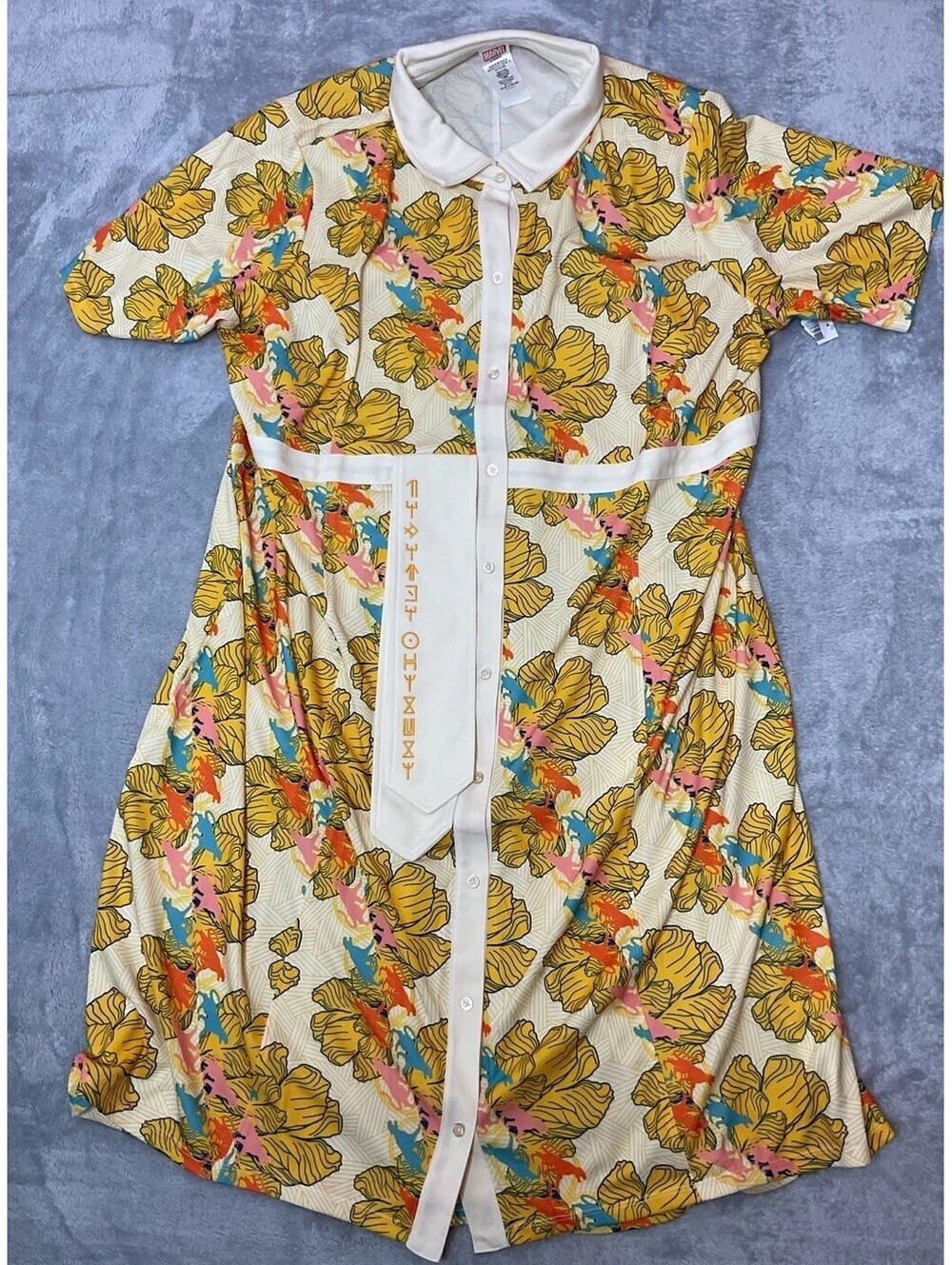 Disney Parks Marvel Black Panther World of Wakanda Shirt Dress PLUS SIZE 3X